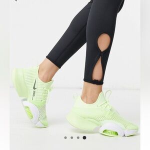 Nike training air zoom superrep HIIT neon green platform sneakers 6.5
